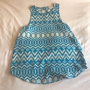 Everly Blue and White Tank